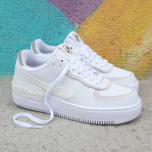 Alternative view of Giày Nike Wmns Air Force 1 Shadow 'White Atomic Pink' CZ8107 100