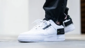 Alternative view of Giày Nike Air Force 1 Type White Black Volt AT7859-101