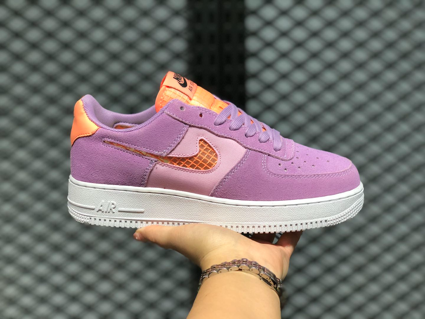 Giày Nike Air Force 1 Violet Star CJ1647-500 - Ảnh 3