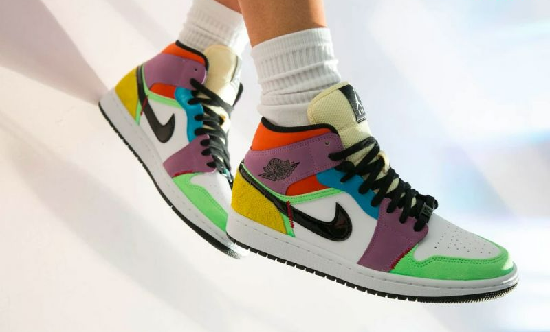 Giày Nike Air Jordan 1 Mid SE 'Lightbulb' CW1140-100 - Ảnh 8