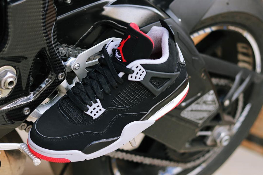 Giày Nike Air Jordan 4 Retro OG 'Bred' 2019 308497-060 - Ảnh 6