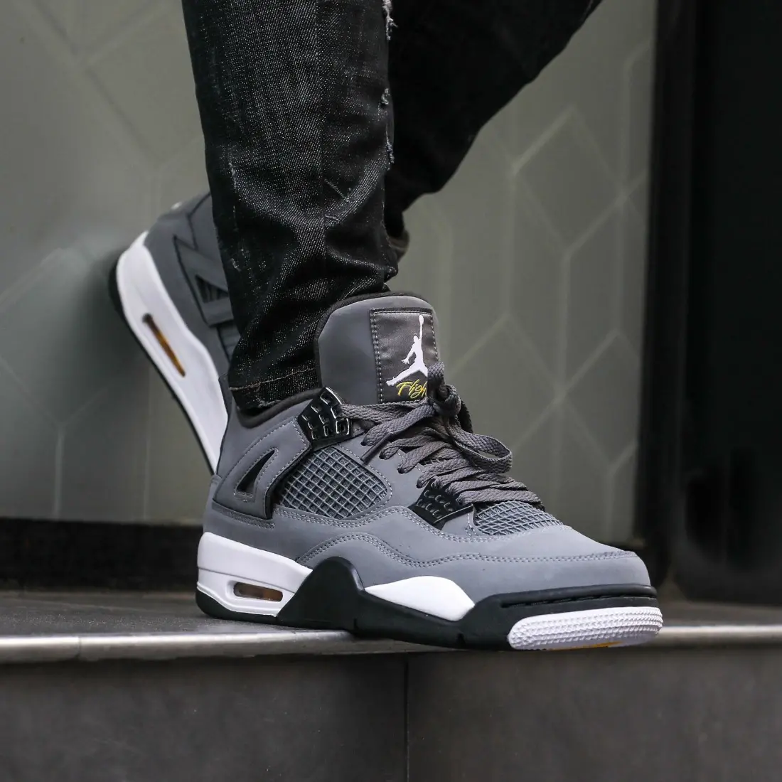 Alternative view of Giày Nike Air Jordan 4 Retro GS 'Cool Grey' 2019 408452-007