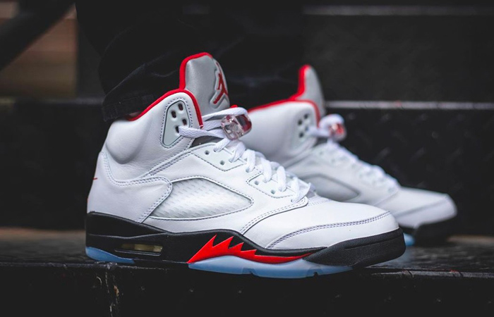 Giày Nike Air Jordan 5 Retro 'Fire Red' 2020 DA1911-102 - Ảnh 6