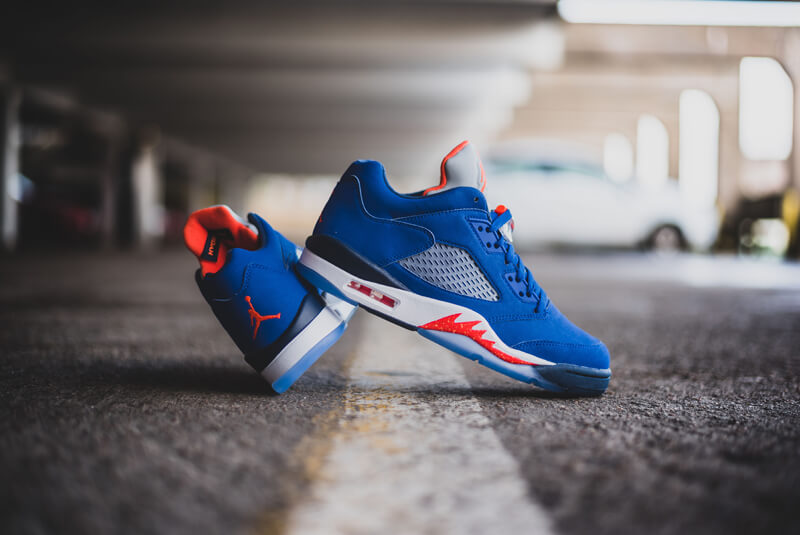 Giày Nike Air Jordan 5 Retro Low 'Knicks' 819171-417 - Ảnh 6