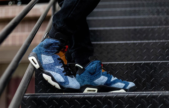 Giày Nike Air Jordan 6 Retro 'Washed Denim' CT5350-401 - Ảnh 7