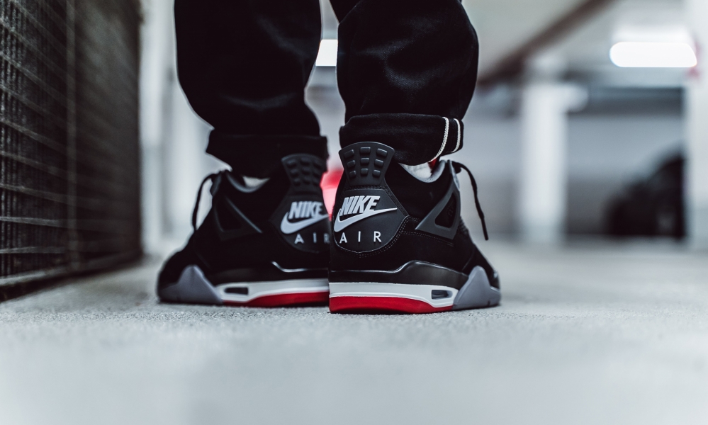 Giày Nike Air Jordan 4 Retro Bred 2019 (GS) 408452-060 - Ảnh 7