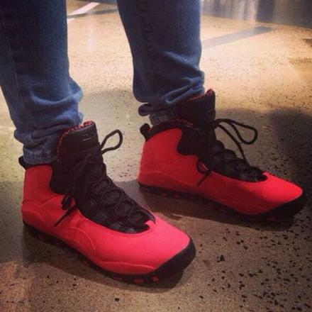 Giày Nike Air Jordan 10 Retro GG 'Fusion Red' 487211-605 - Ảnh 2