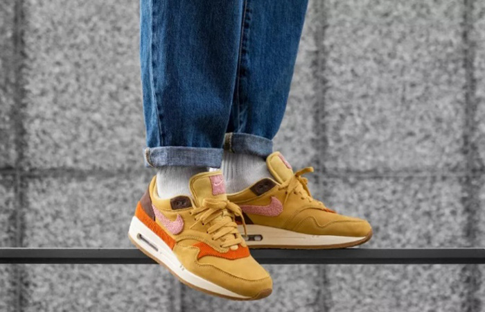 Giày Nike Air Max 1 Crepe 'Wheat Gold Rust Pink' CD7861-700 - Ảnh 3