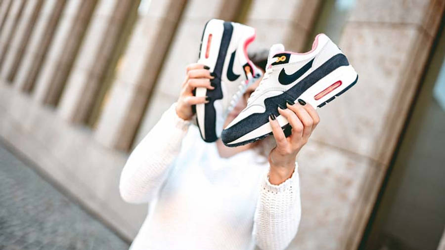 Giày Nike Wmns Air Max 1 'Midnight Navy Pink' 319986-116 - Ảnh 7