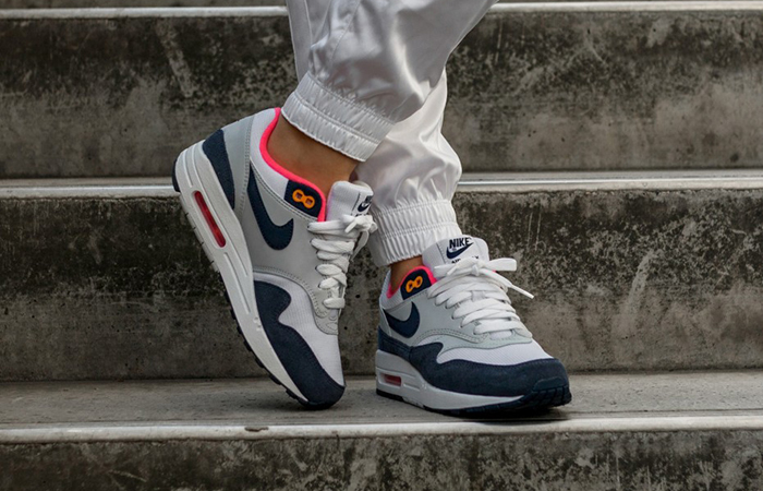 Giày Nike Wmns Air Max 1 'Midnight Navy Pink' 319986-116 - Ảnh 6