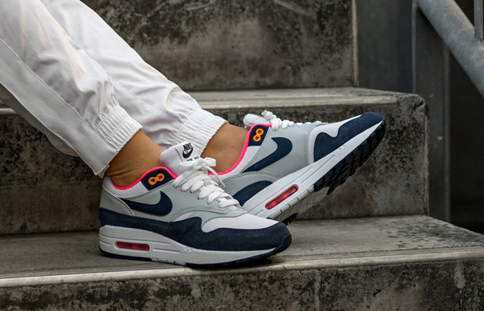 Giày Nike Wmns Air Max 1 'Midnight Navy Pink' 319986-116 - Ảnh 3