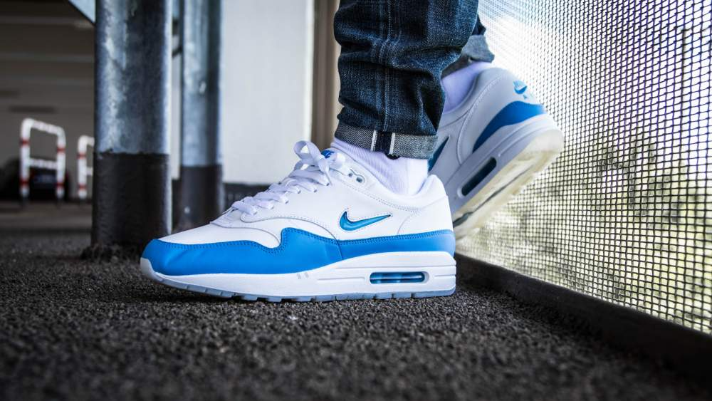Giày Nike Air Max 1 Premium SC Jewel 'University Blue' 918354-102 - Ảnh 8