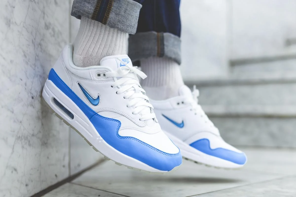 Giày Nike Air Max 1 Premium SC Jewel 'University Blue' 918354-102 - Ảnh 7