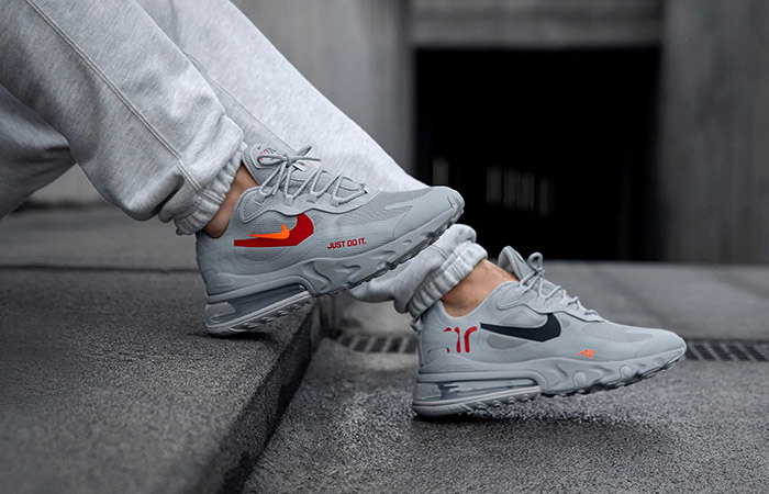 Giày Nike Air Max 270 React 'Just Do It Wolf Grey' CT2203-002 - Ảnh 4