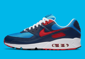 Alternative view of Giày Nike Air Max 90 'Photo Blue University Red' CT1687-400