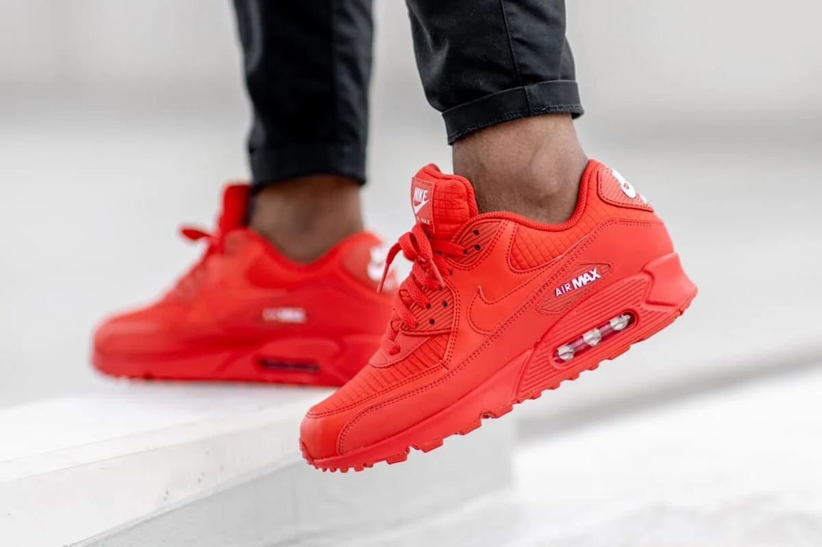 Giày Nike Air Max 90 Leather GS 'University Red' 833412-606 - Ảnh 4