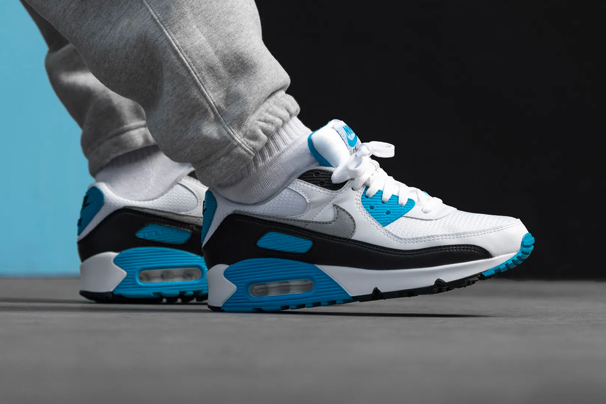 Giày Nike Air Max 90 Retro 'Laser Blue' 2020 CJ6779-100 - Ảnh 2