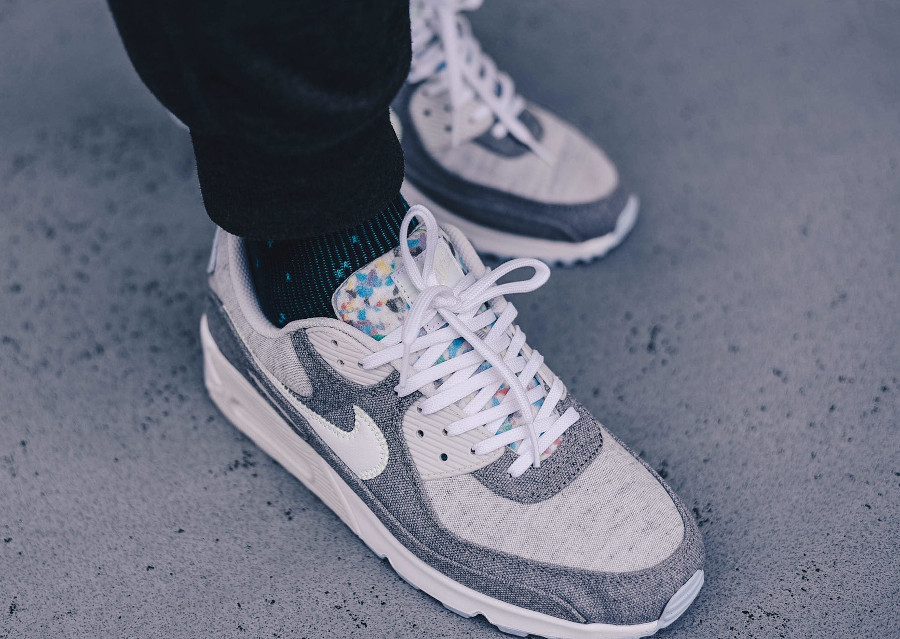 Giày Nike Air Max 90 'Recycled Canvas Pack' CK6467-001 - Ảnh 3