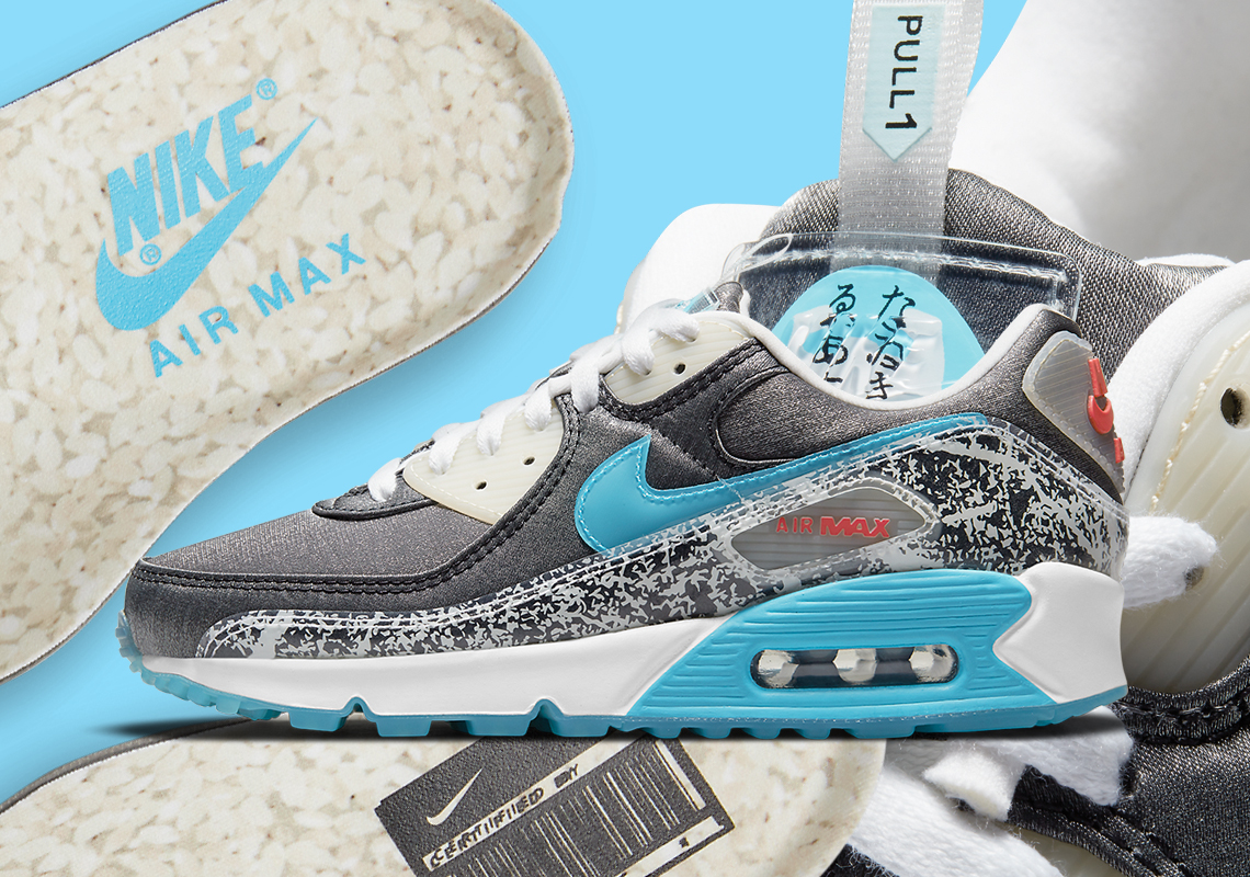 Giày Nike Wmns Air Max 90 SE 'Rice Ball' DD5483-010 - Ảnh 3