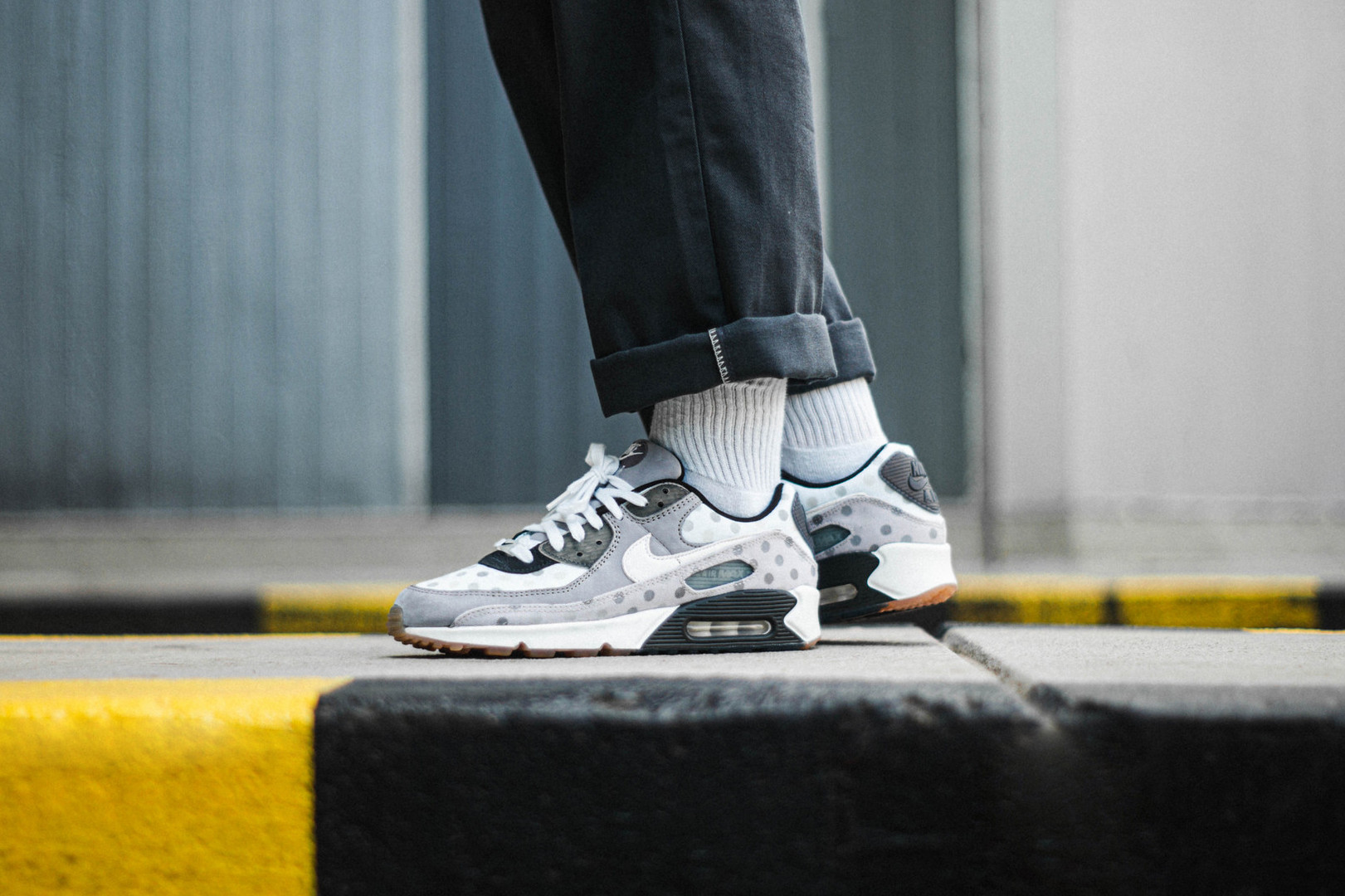 Giày Nike Air Max 90 NRG 'Venn Diagram Grey Fog Polka' CZ1929-100 - Ảnh 3