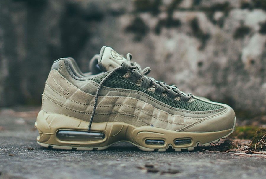 Giày Nike Air Max 95 Premium 'Neutral Olive' 538416-201 - Ảnh 3
