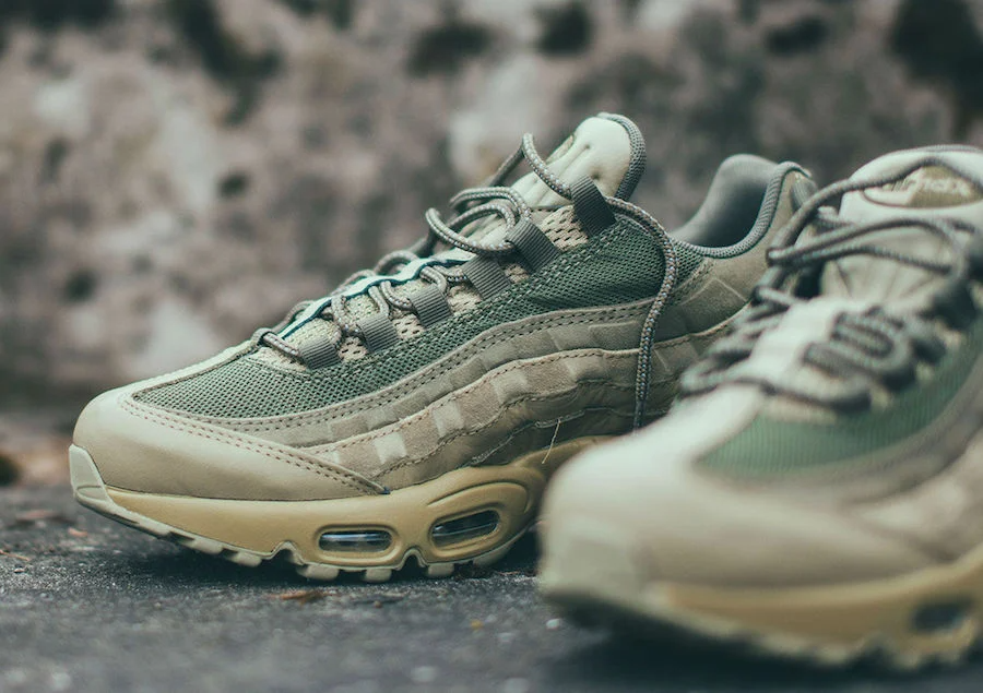 Giày Nike Air Max 95 Premium 'Neutral Olive' 538416-201 - Ảnh 4