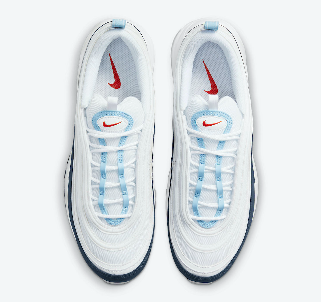 Giày Nike Air Max 97 'White Navy USA' DM2824-100 - Ảnh 5