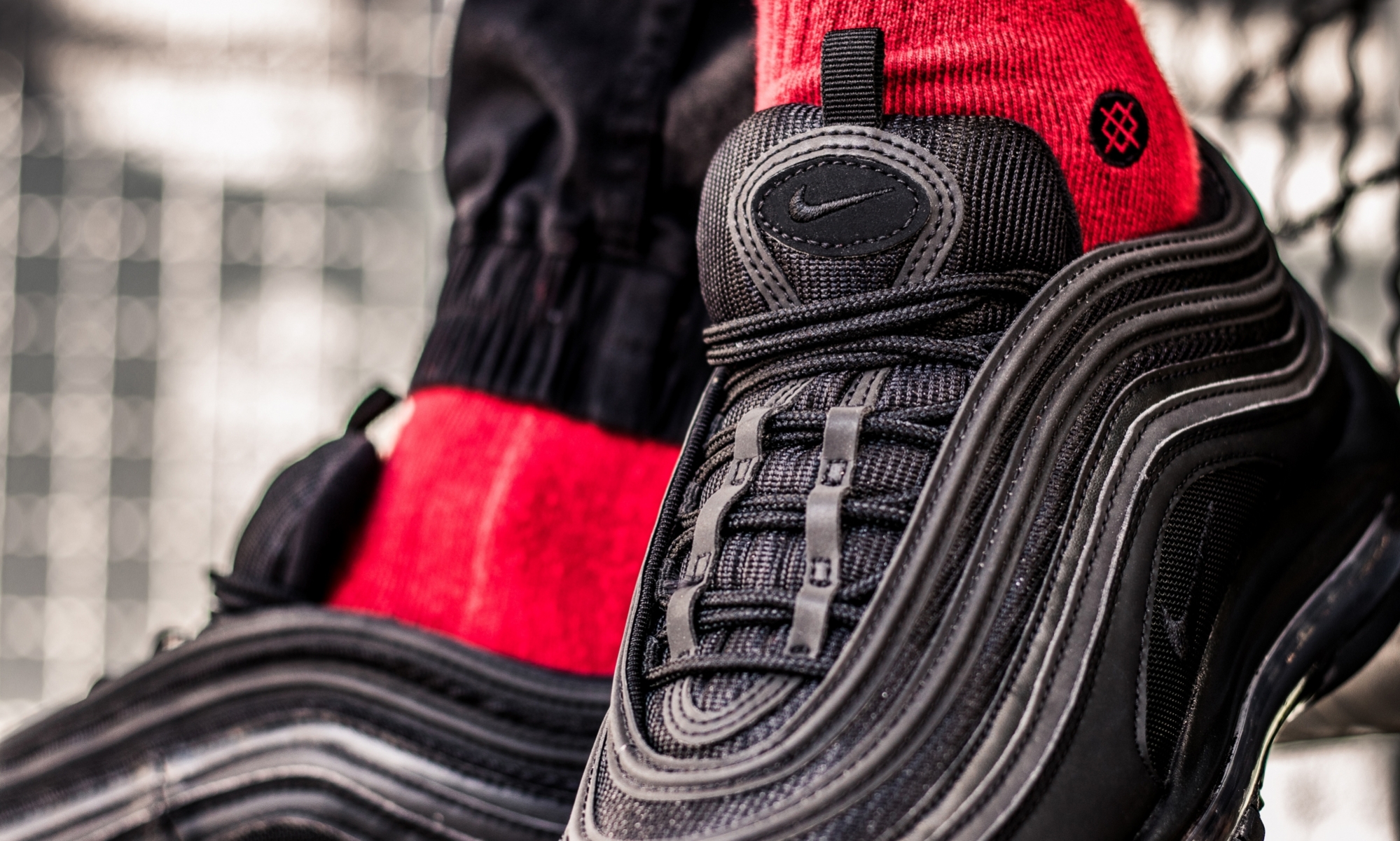 Giày Nike Air Max 97 'Triple Black' BQ4567-001 - Ảnh 7