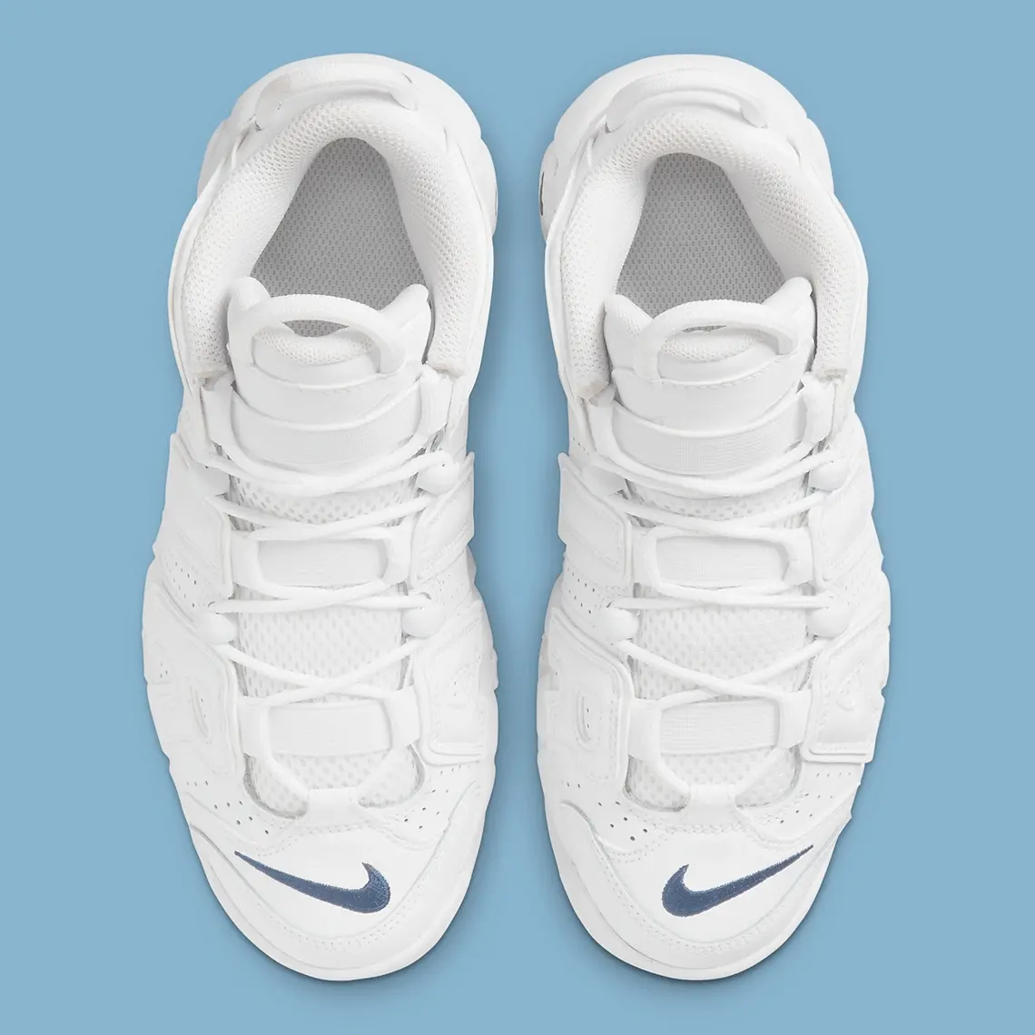 Alternative view of Giày Nike Air More Uptempo GS 'White Midnight Navy' DH9719-100