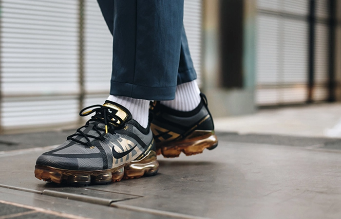 Giày Nike Air VaporMax 2019 'Black Gold' AR6631-002 - Ảnh 4
