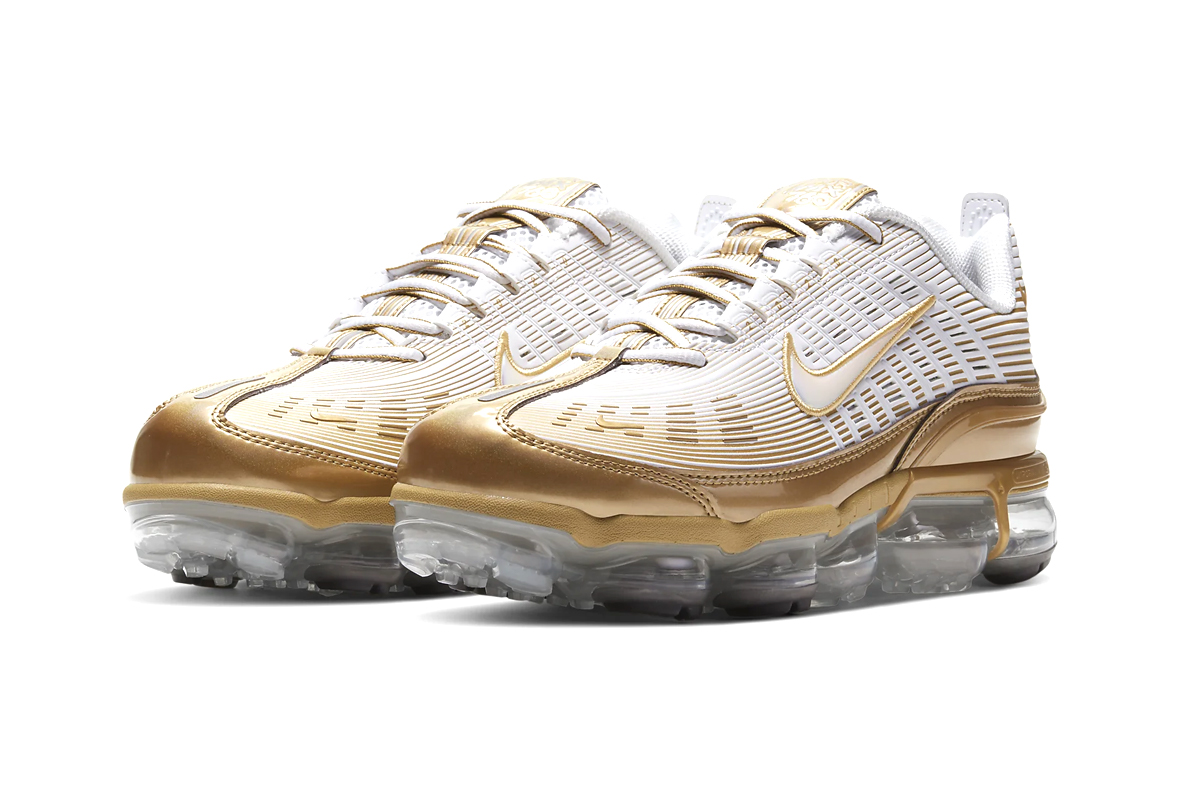 Giày Nike Air VaporMax 360 'White Metallic Gold' (W) CK9670-101 - Ảnh 5