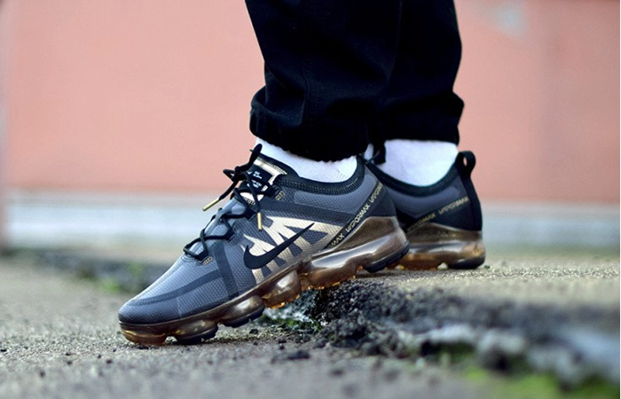 Giày Nike Air VaporMax 2019 'Black Gold' AR6631-002 - Ảnh 3