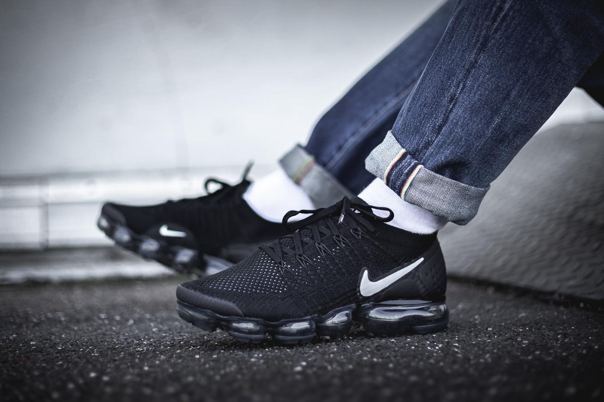 Giày Nike Air VaporMax Flyknit 2 'Black' 942842-001 - Ảnh 7