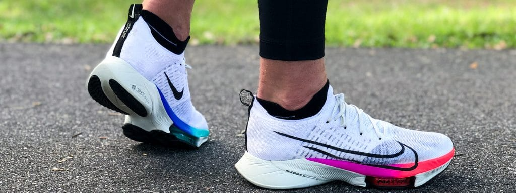 Giày Nike Air Zoom Tempo Next% Flyknit White Hyper Violet CI9923-100 - Ảnh 3