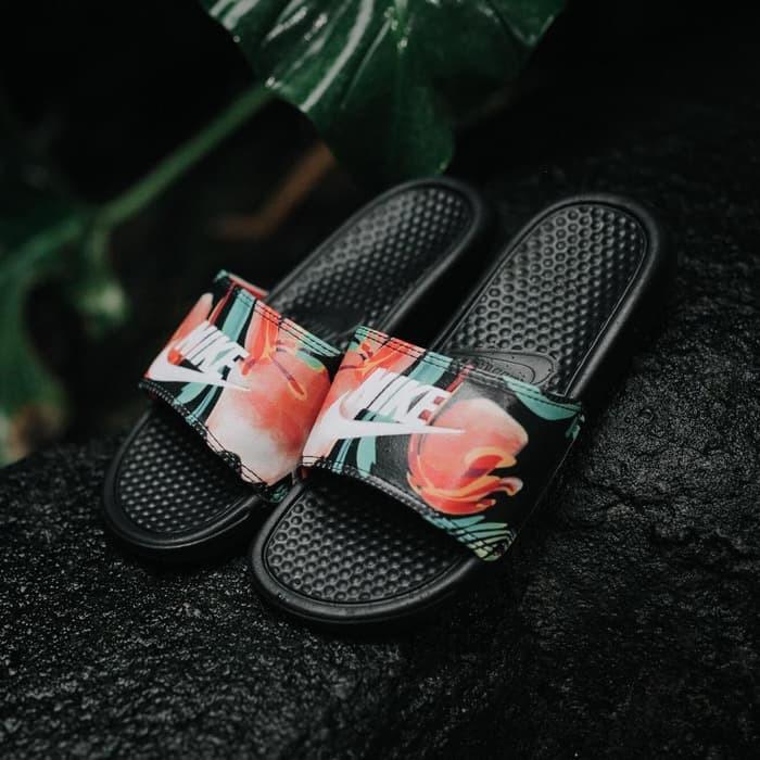 Dép Nike Wmns Benassi JDI Print 'Floral' 618919-019 - Ảnh 3