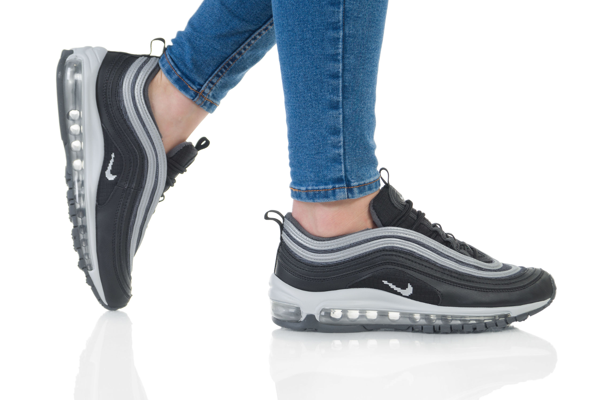 Giày Nike Air Max 97 Y2K GS 'Metallic Silver' BQ8380-001 - Ảnh 7