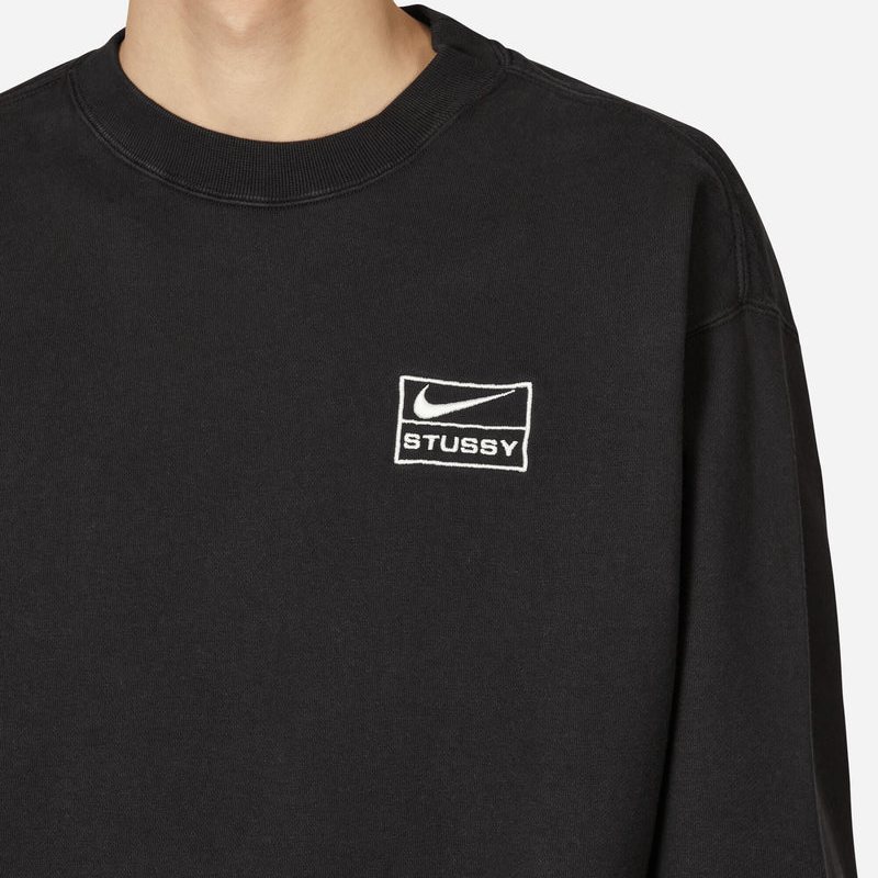 Ao Nike x Stussy Wash Crew Fleece 'Black' DO5310-010