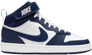 Giày Nike Court Borough Mid 2 GS 'White Blue Void' CD7782-107