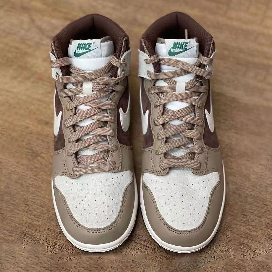 Giày Nike Dunk High 'Light Chocolate' DH5348-100 - Ảnh 6