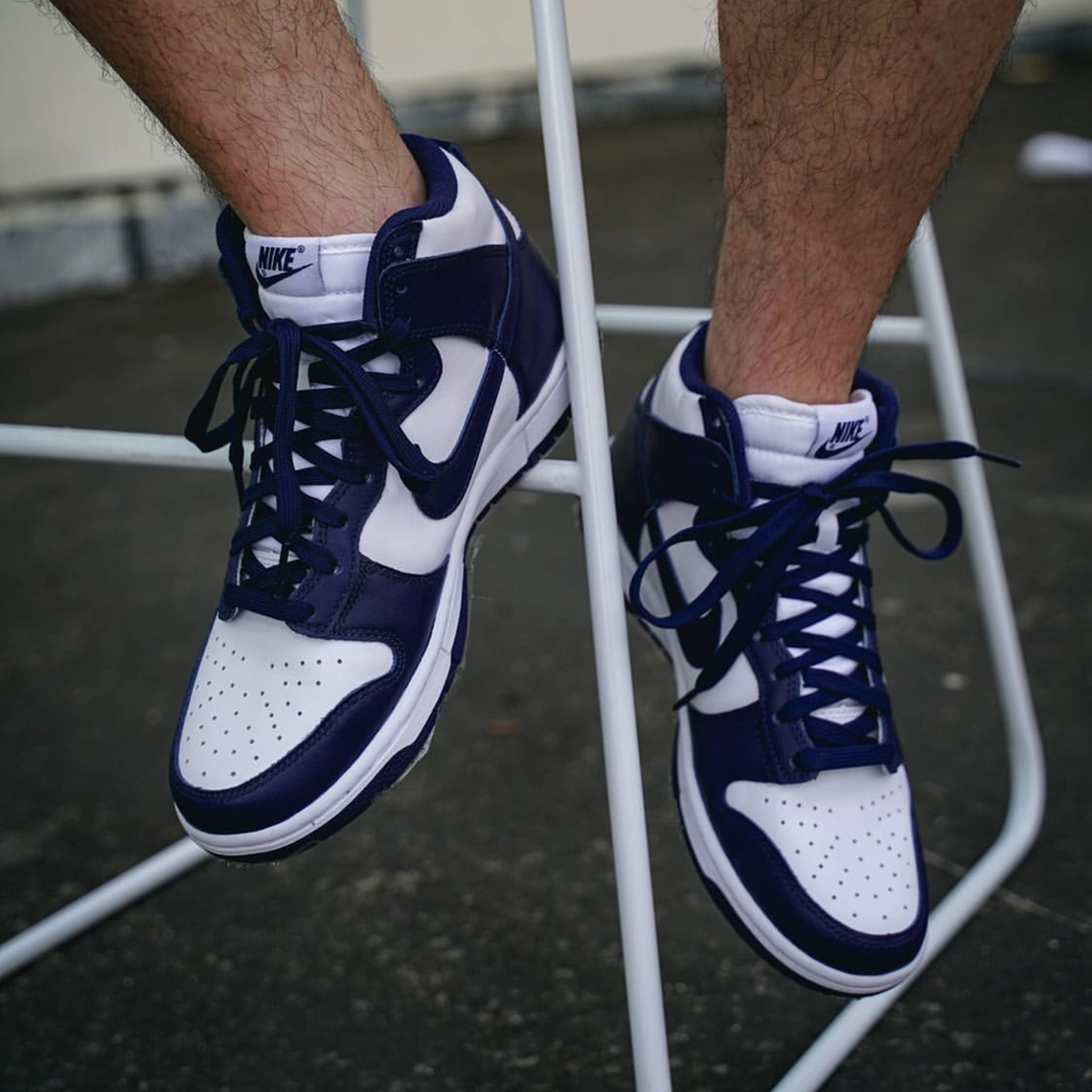 Giày Nike Dunk High 'Midnight Navy' DD1399-104 - Ảnh 2