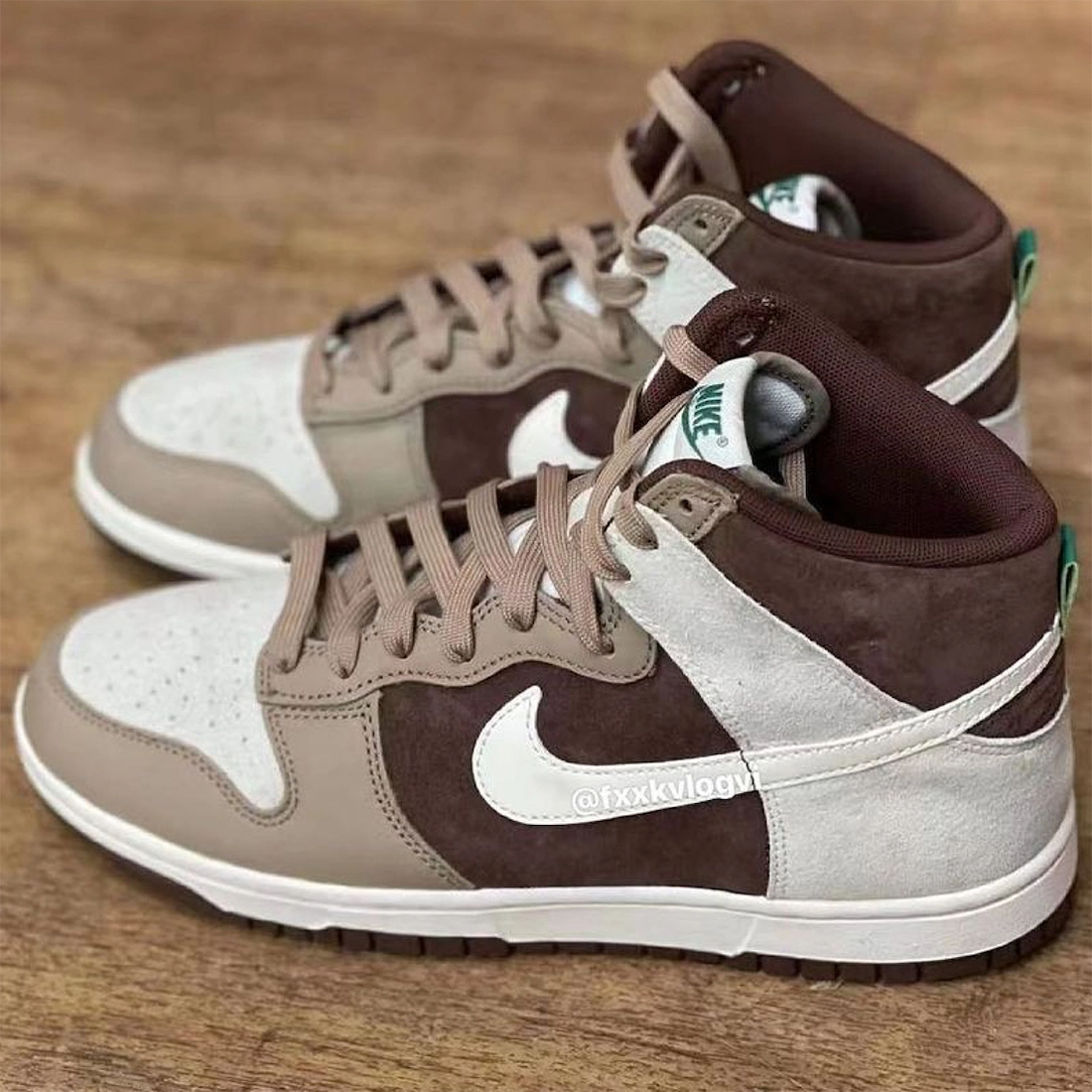 Giày Nike Dunk High 'Light Chocolate' DH5348-100 - Ảnh 5