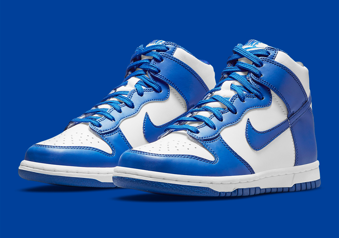 Giày Nike Dunk High GS 'Kentucky' 2021 DB2179-102 - Ảnh 6