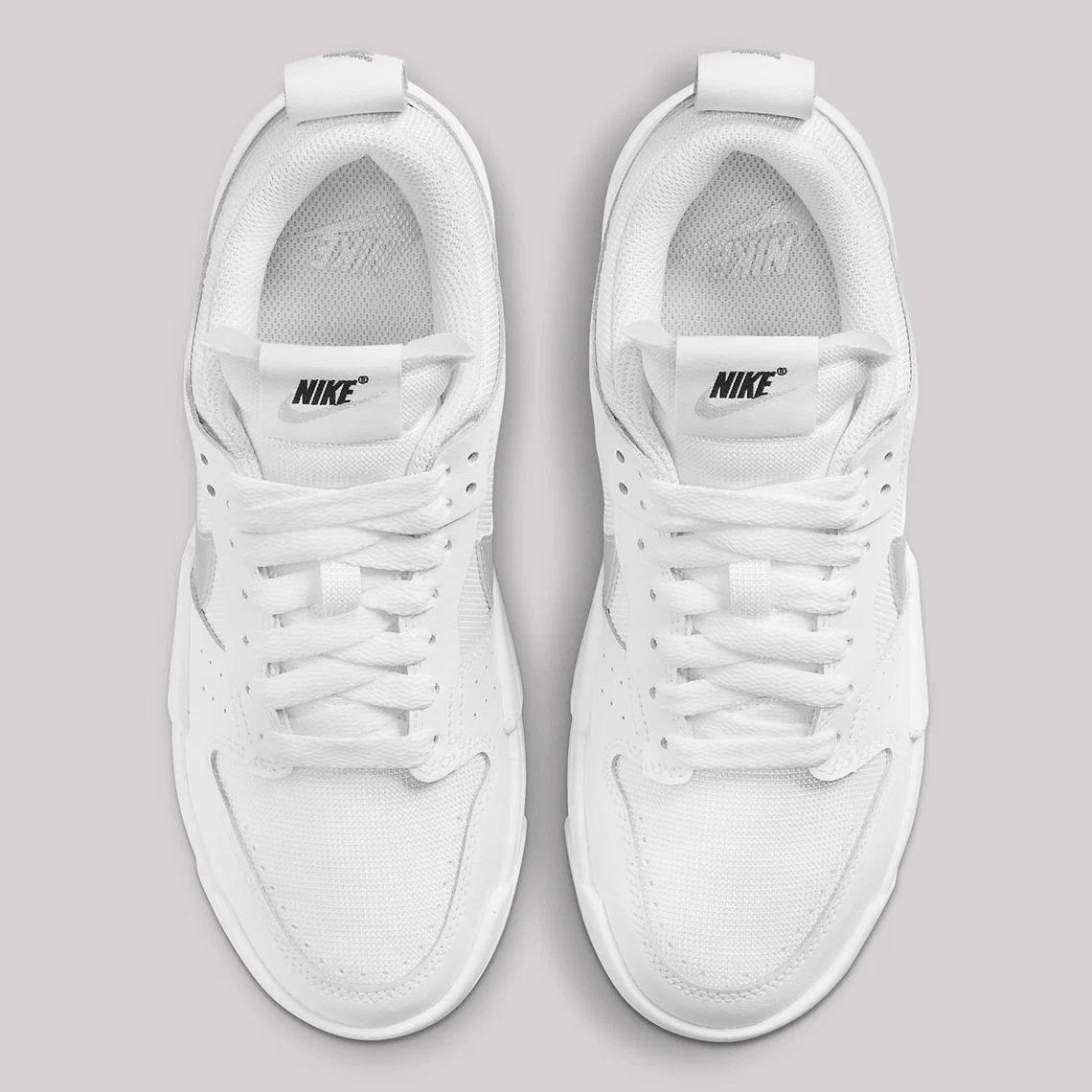 Giày Nike Wmns Dunk Low Disrupt 'White Metallic Silver' DJ6226-100 - Ảnh 8