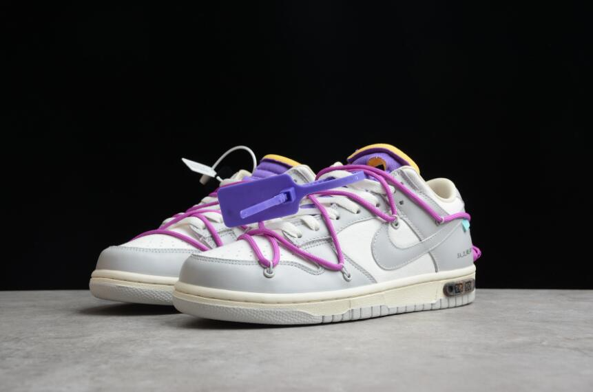 Giày Nike Off-White x Dunk Low 'Lot 28 Of 50' DM1602-111 - Ảnh 10