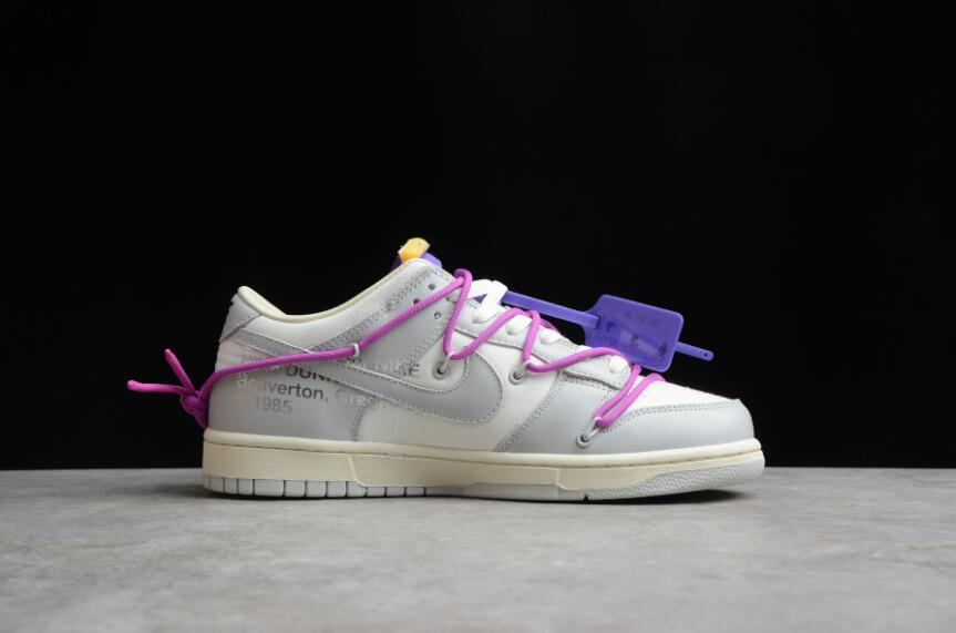 Giày Nike Off-White x Dunk Low 'Lot 28 Of 50' DM1602-111 - Ảnh 7