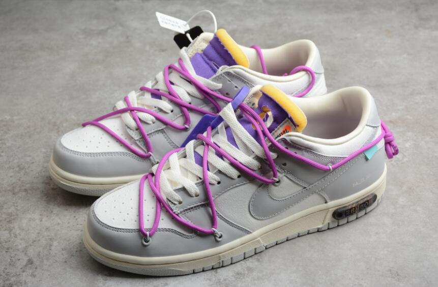 Giày Nike Off-White x Dunk Low 'Lot 28 Of 50' DM1602-111 - Ảnh 11