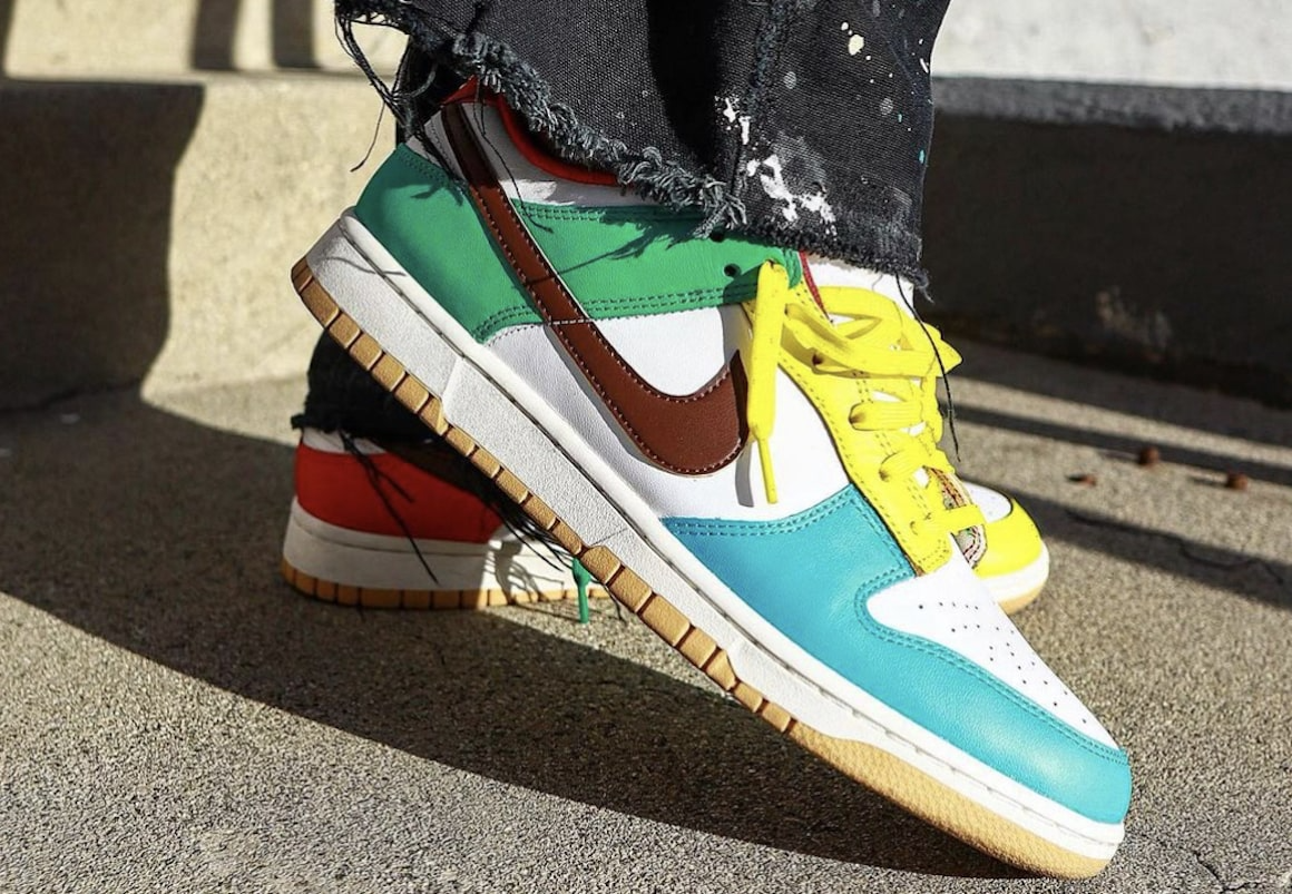 Giày Nike Dunk Low SE GS 'Free.99 White' CZ2496-100 - Ảnh 6