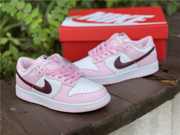Giày Nike Dunk Low GS 'Pink Foam' CW1590-601 - Ảnh 6