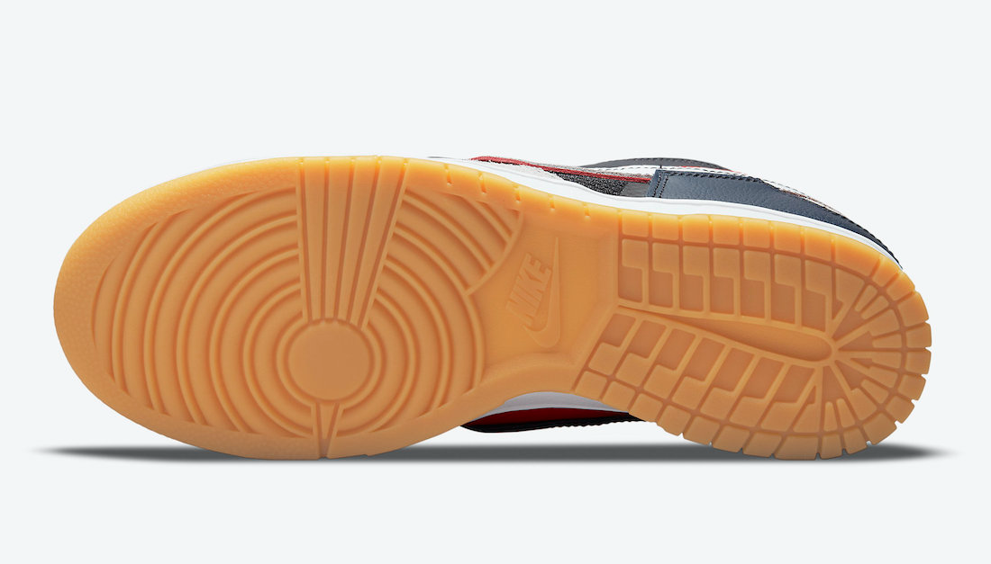 Giày Nike Dunk Low Scrap Premium 'University Red' DN1775-001 - Ảnh 7