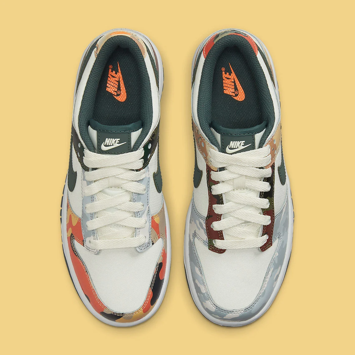 Giày Nike Dunk Low SE GS 'Sail Multi Camo' DB1909-100 - Ảnh 5